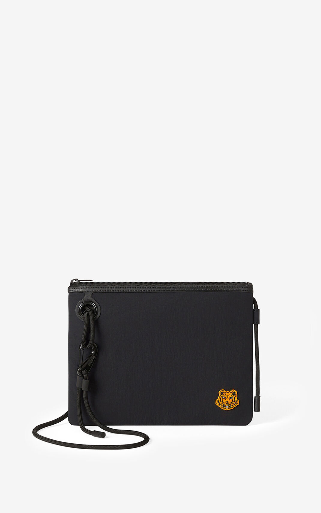 Bolsas Pequenas Kenzo Tiger Crest with strap Masculino - Pretas | 498QZWJTN